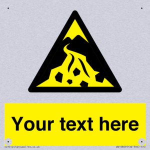 Custom Warning: Debris flow zone